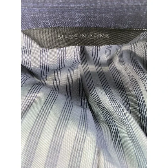 Banana Republic Sport Coat 40 R Bue Wool Silk Linen Summer Vitali Barberis Italy